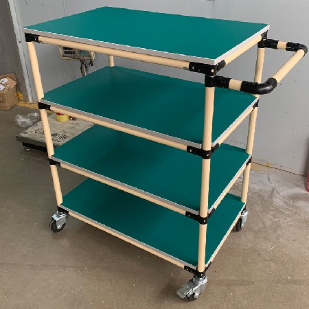 批發(fā)周轉車工作臺 多層精益管周轉車 牢固穩(wěn)定多層精益管貨架