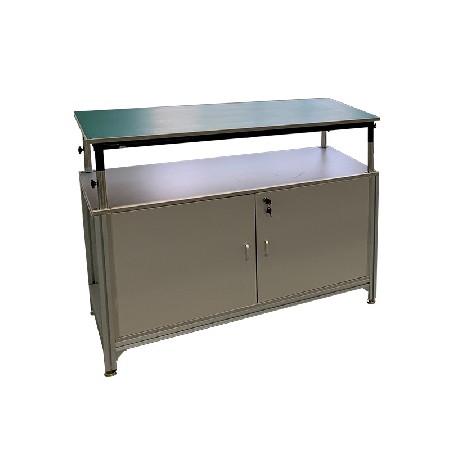 防靜電柜子批發(fā) 鋁合金實驗臺 電子車間操作臺大容量多層工作臺