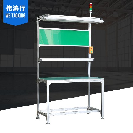 定制鋁型材工作臺 鋁合金防靜電工作臺流水線操作臺兩層工作桌